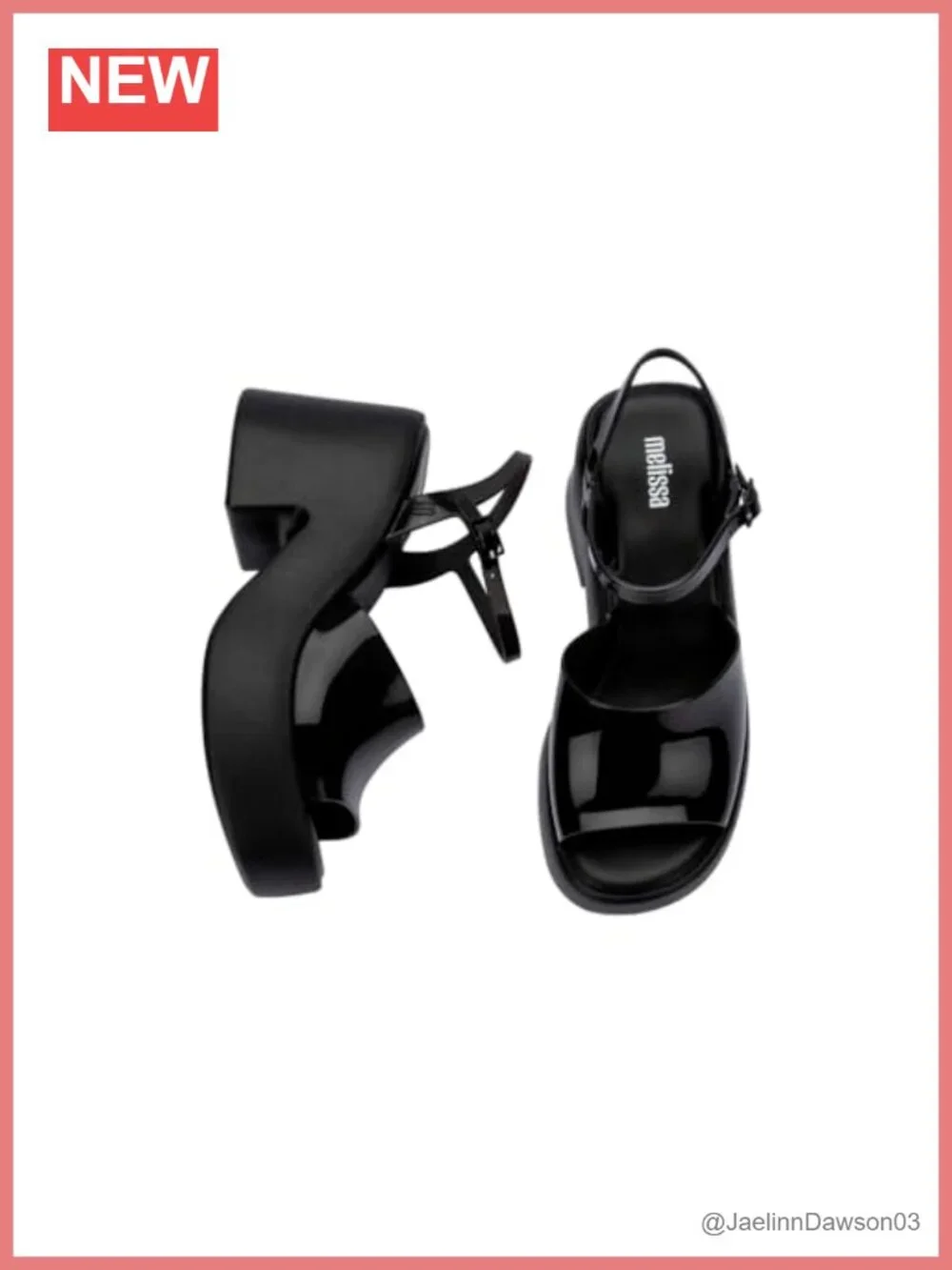 Melissa Lina Vegan Platform Sandals Women's Jelly Shoes Ankle Strap